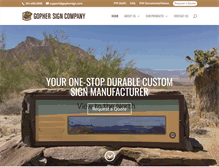 Tablet Screenshot of gophersign.com